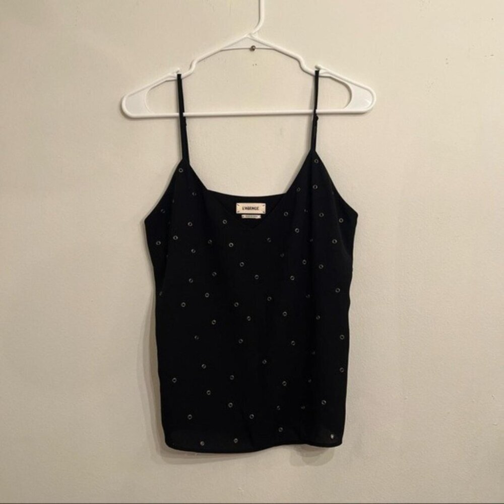 Lagence Black Grommet Tank XS